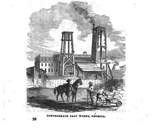 A "Georgia salt works," before being destroyed. 